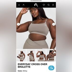 Oner Active - EVERYDAY CROSS OVER BRALETTE - Minky Size M